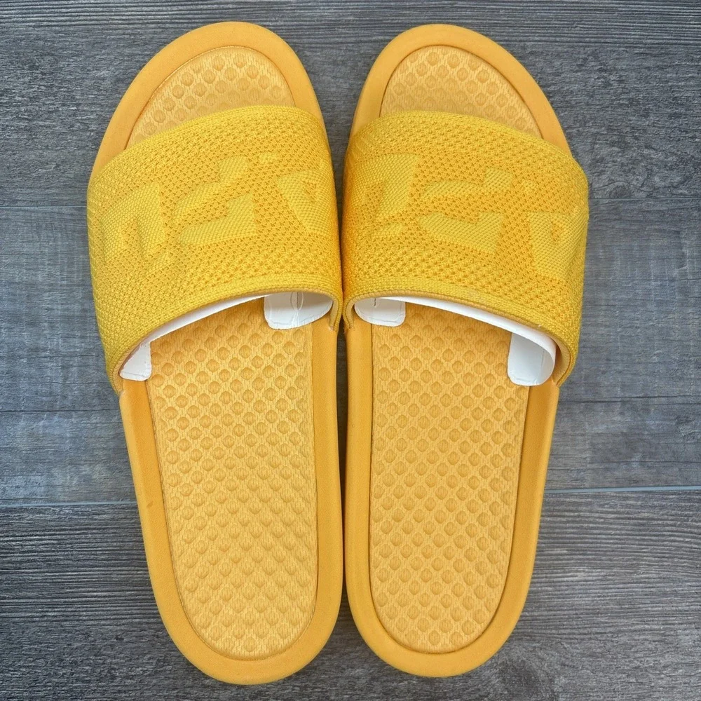 APL Slides Men's 11 BL TechLoom Mango Sandals $130‎ NEW Defect